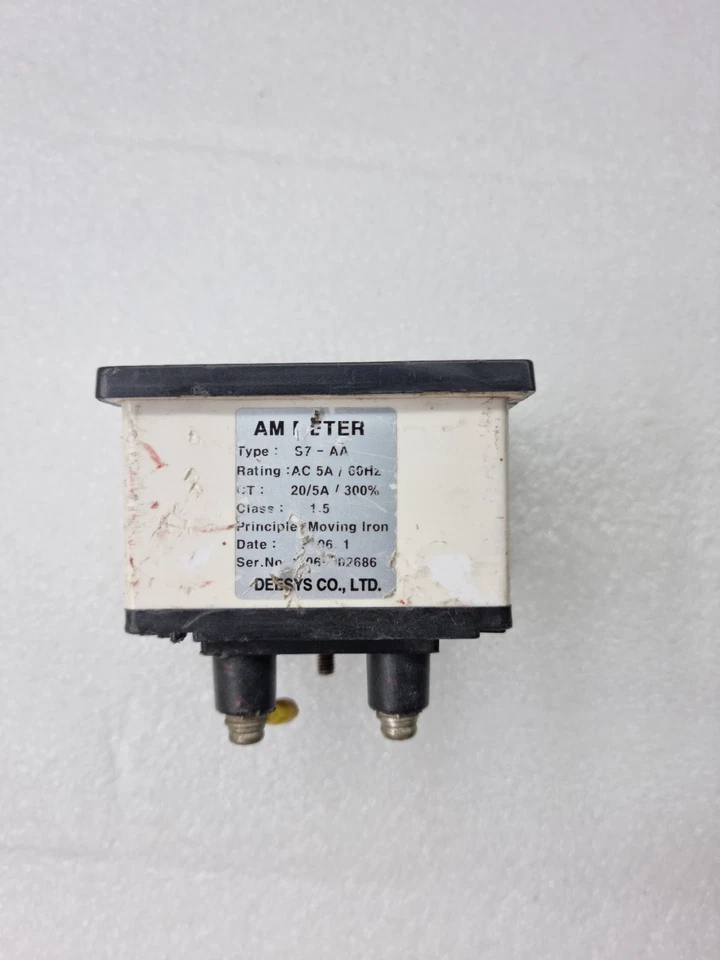 DEESYS CT 20/5A AM METER S7-AA AC 5A/60Hz CT-20/5A/300%